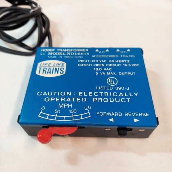 Life-Like Train Transformer Power Pack #08615 HO 16.5 VDC, 18 VAC, 5 VA *Tested - Picture 1 of 2